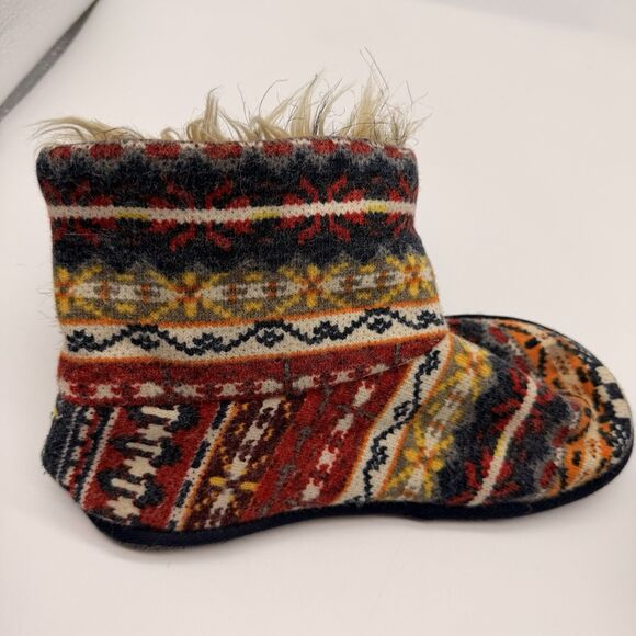 Rocketdog Womens Pull On Ankle Booties Faux Fur Lined Aztec Knit Size 7 - Picture 6 of 6